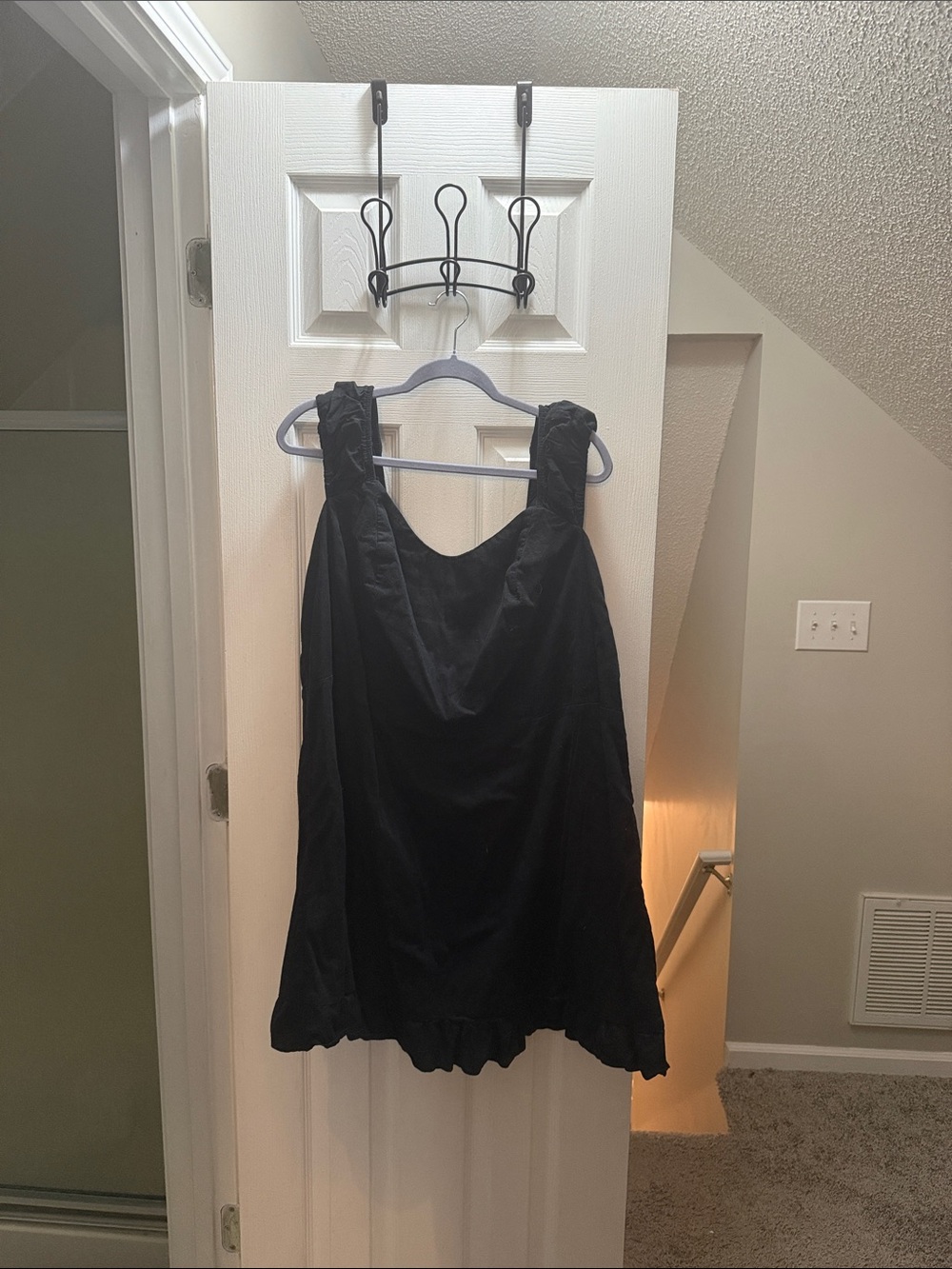 Old Navy Black Mini Dress with Ruffled Hem